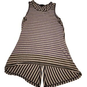 The Limited Striped Tank Top Sleeveless Casual Flowy‎ Back Detail Size S
